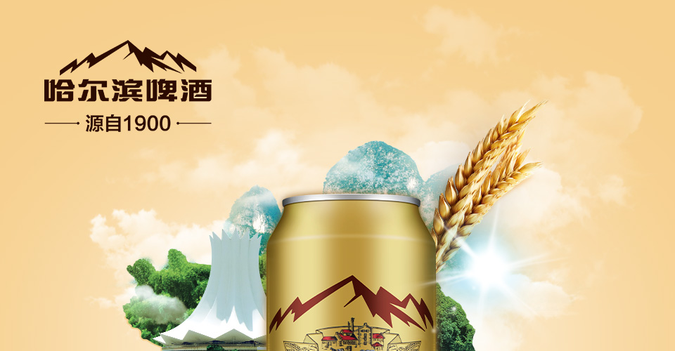 哈尔滨精选小麦王啤酒8.5°高听500ml