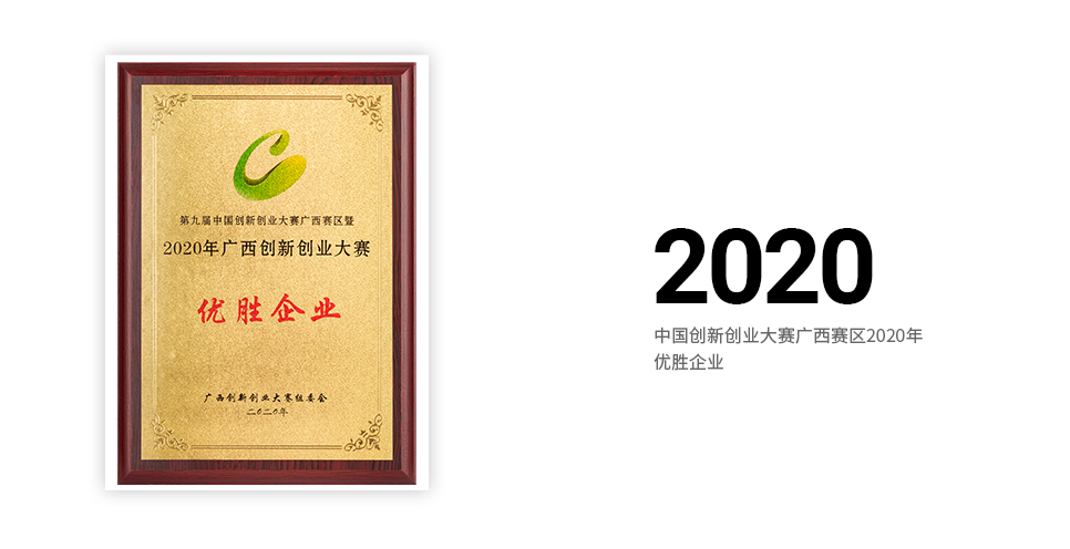 中国创新创业大赛广西赛区2020年优胜企业